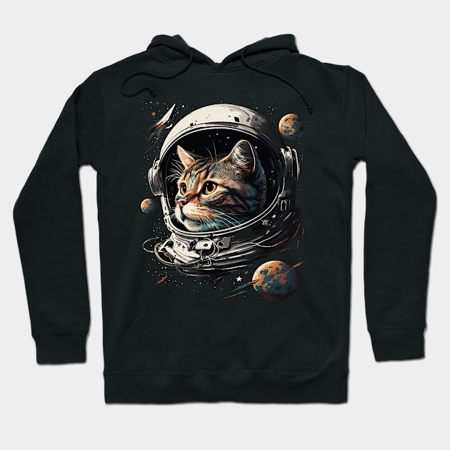 space cat Hoodie by a cat cooking